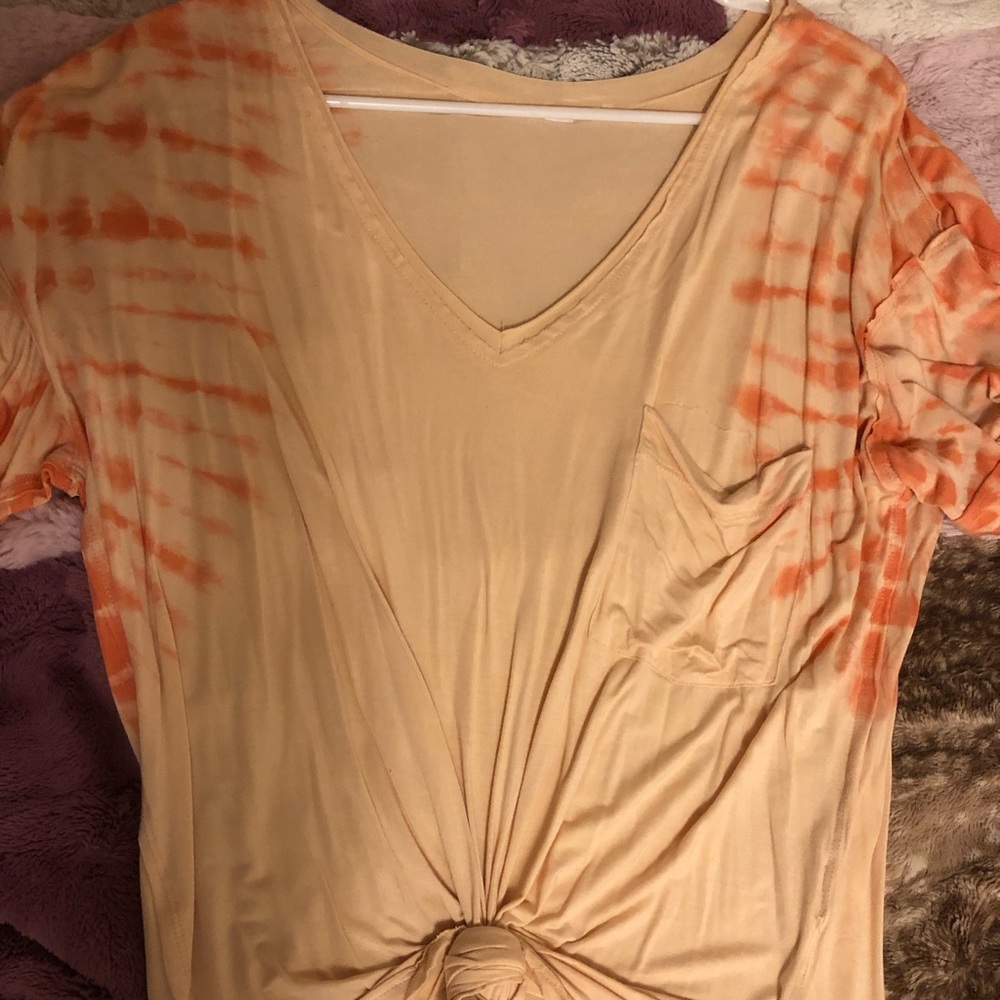 Tie Dye Sleeve T shirt